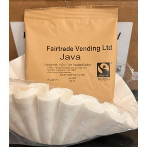 Fairtrade Ground Coffee Java 50x60g + Filters
